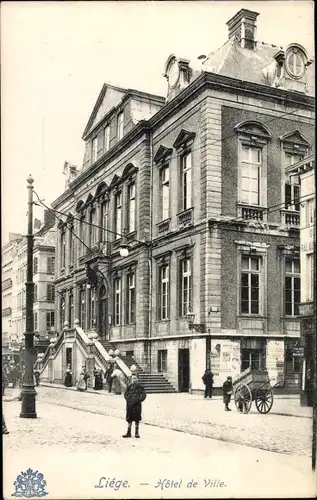 Ak Liège Lüttich Wallonien, Hotel de Ville