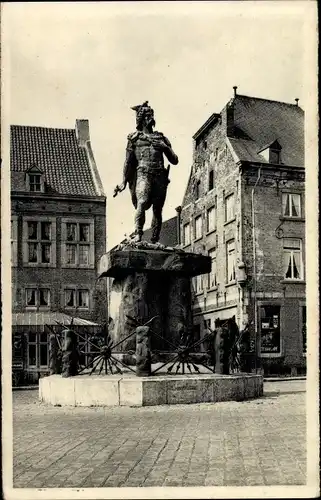 Ak Tongres Tongeren Flandern Limburg, Statue de Ambiorix