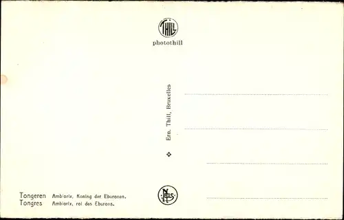 Ak Tongres Tongeren Flandern Limburg, Statue de Ambiorix