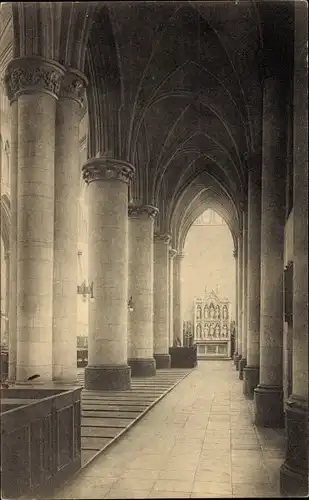 Ak Tongres Tongeren Flandern Limburg, Liebfrauenbasilika, Durchgang, Säulen