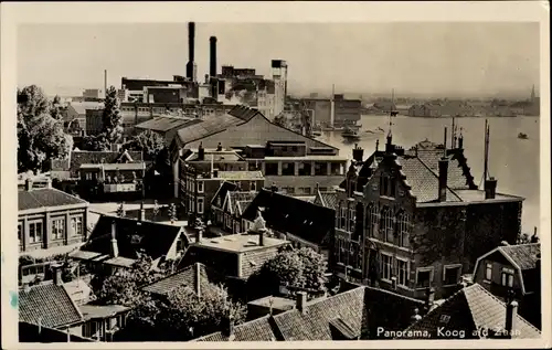 Ak Koog aan de Zaan Nordholland Niederlande, Panorama der Ortschaft