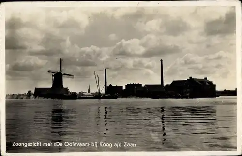 Ak Koog aan de Zaan Nordholland Niederlande, De Zaan met De Ooievaar