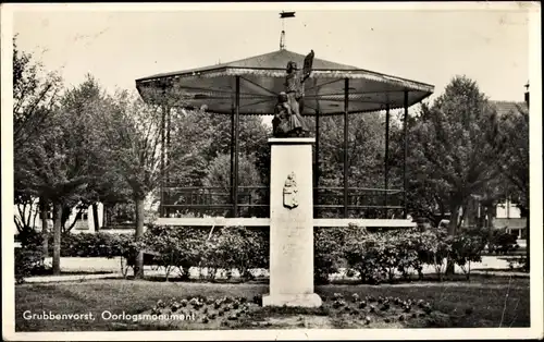 Ak Grubbenvorst Limburg Niederlande, Oorlogsmonument