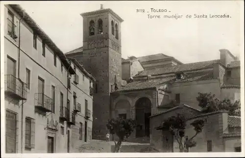 Foto Ak Toledo Kastilien La Mancha Spanien, Torre mudejar de Santa Leocadia