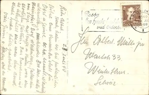 Ak Odense Dänemark, Sortebro Kro