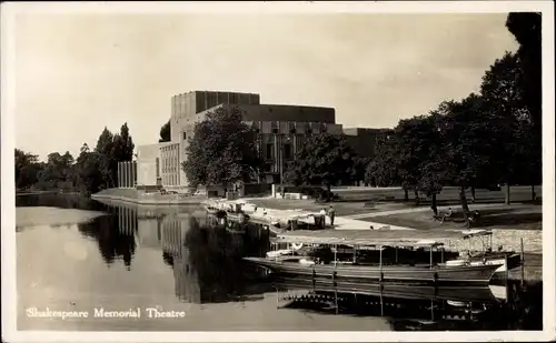 Ak Stratford upon Avon Warwickshire England, Shakespeare Memorial Theatre