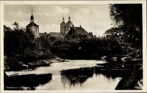 Ak Seehausen in der Altmark, Aland Partie