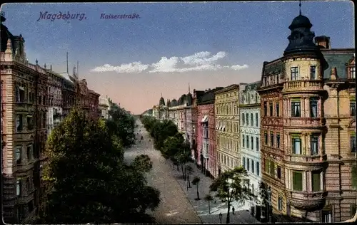 Ak Magdeburg an der Elbe, Kaiserstraße