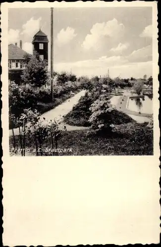 Foto Ak Stadt Prettin Annaburg im Kreis Wittenberg, Stadtpark