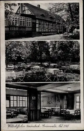 Ak Grünewalde Schönebeck an der Elbe, Waldschlösschen