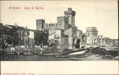 Ak Sirmione Lago di Garda Lombardia, Castello Scaligero