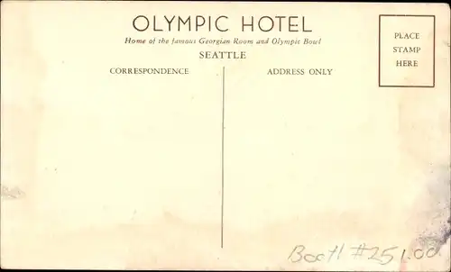 Ak Seattle Washington USA, Nationally Notable Hotel the Olympic