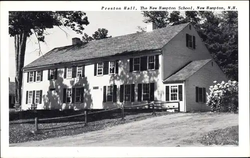 Ak New Hampton New Hampshire USA, Preston Hall, the New Hampton School
