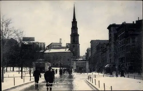 Ak Boston Massachusetts USA, Tremont St. and Port St. Church
