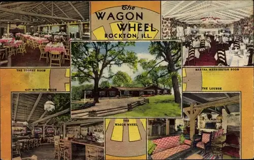 Ak Rockton Illinois USA, The Wagon Wheel