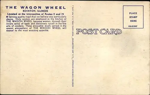 Ak Rockton Illinois USA, The Wagon Wheel