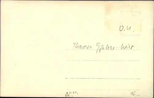 Ak Operettensängerin Therese Gfaller Wiet, Autogramm