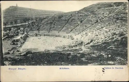 Ak Athen Griechenland, Theatre de Bacchus