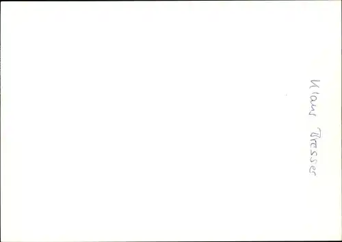 Ak Journalist und Moderator Klaus Bresser, Autogramm