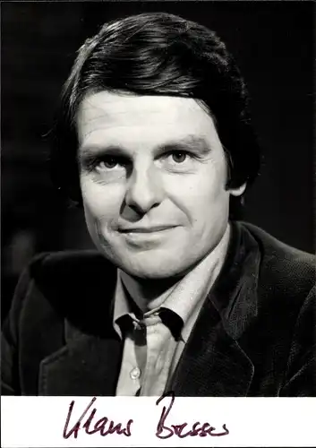 Ak Journalist und Moderator Klaus Bresser, Autogramm