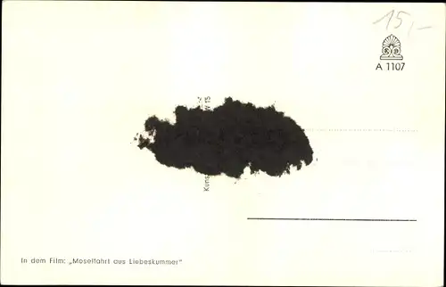 Ak Schauspielerin Lisabet Müller in Moselfahrt aus Liebeskummer, Autogramm