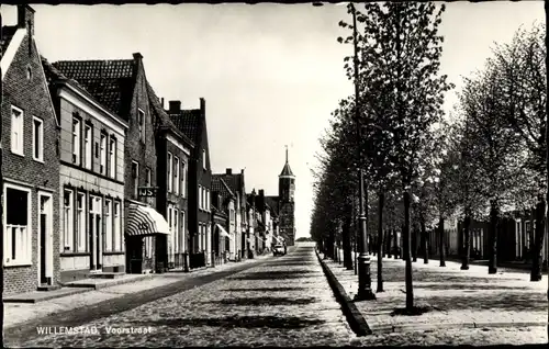 Ak Willemstad Nordbrabant Niederlande, Voorstraat