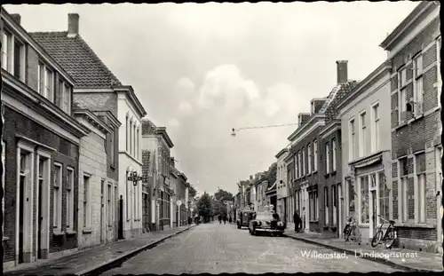 Ak Willemstad Nordbrabant Niederlande, Landpoortstraat