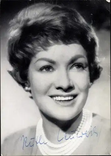Foto Schauspielerin Ruth Leuwerik, Portrait, Autogramm