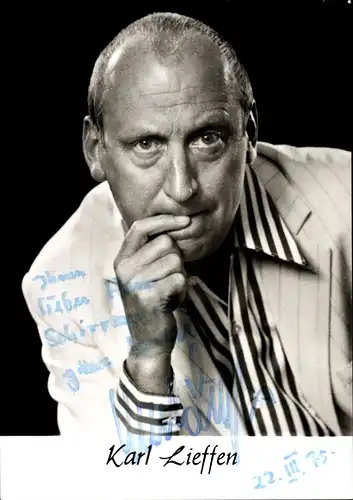 Ak Schauspieler Karl Lieffen, Portrait, Autogramm