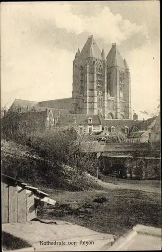 Ak Noyon Oise, Kathedrale