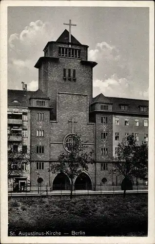Ak Berlin Prenzlauer Berg, St. Augustinus Kirche