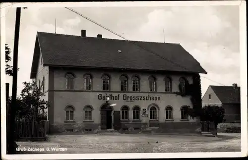 Ak Großzschepa Hohburg Lossatal in Sachsen, Gasthof von Arno Köhler