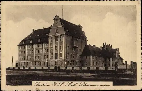 Ak Bytom Beuthen Oberschlesien, Kath. Lehrerinnenseminar