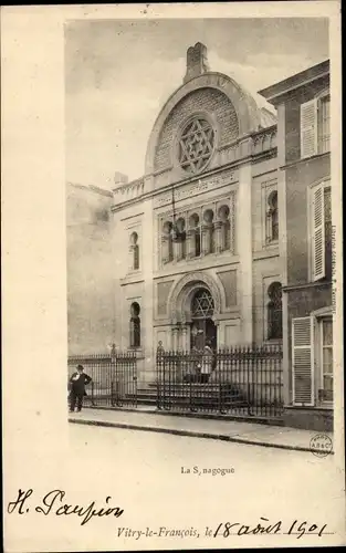 Judaika Ak Vitry-le-François Marne, La Synagogue