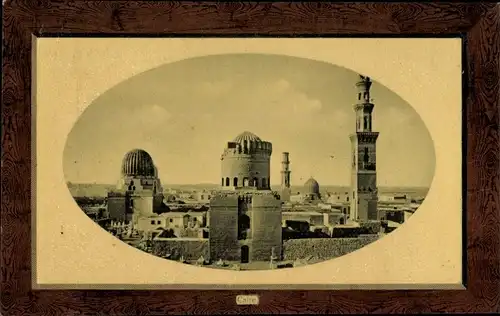 Präge Passepartout Ak Cairo Kairo Ägypten, Blick auf die Stadt