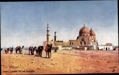 Künstler Ak Cairo Kairo Ägypten, Tombs of the Khalifs, Tuck Series VIII No 7434