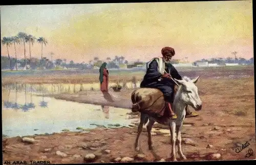Ak An Arab Trader, Maghreb, Esel