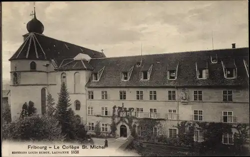 Ak Fribourg Freiburg Stadt Schweiz, Le College St. Michel