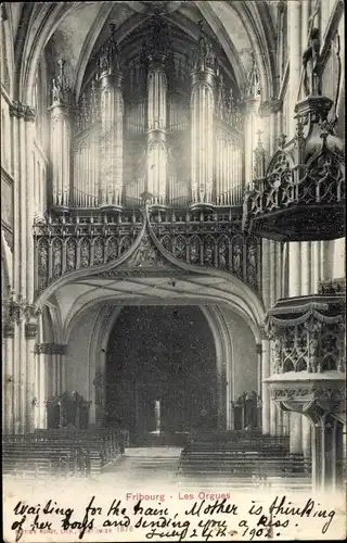 Ak Fribourg Freiburg Stadt Schweiz, Les Orgues