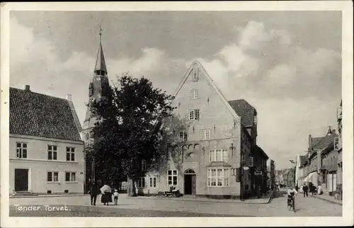 Ak Tonder Dänemark, Torvet, Straßenpartie