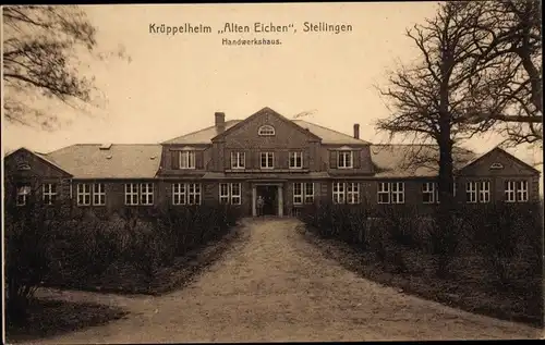 Ak Hamburg Eimsbüttel Stellingen, Krüppelheim Alten Eichen, Handwerkshaus
