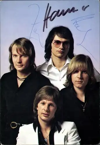 Ak Musikgruppe Sunrise, Portrait, Autogramm