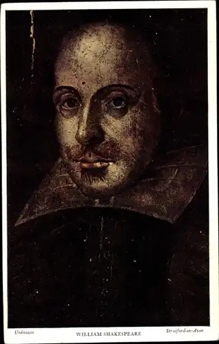 Künstler Ak Schriftsteller William Shakespeare, Portrait