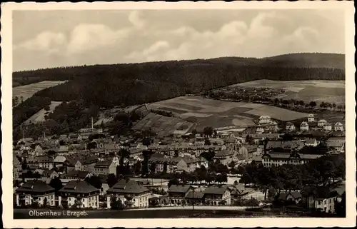 Ak Olbernhau im Erzgebirge Sachsen, Stadtpanorama