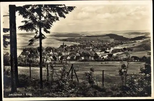 Ak Jahnsbach Thum im Erzgebirge, Panorama