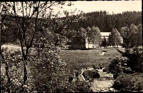 Ak Grünbach im Vogtland, FDGB-Erholungsheim Druckersmühle