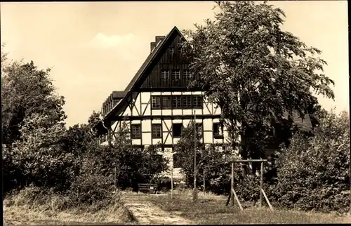 Ak Bergen im Vogtland, Jugendherberge Thomas Müntzer