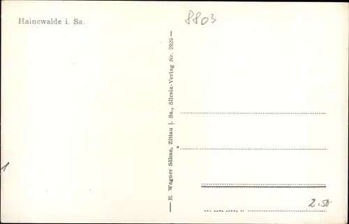 Ak Hainewalde Oberlausitz, Panorama