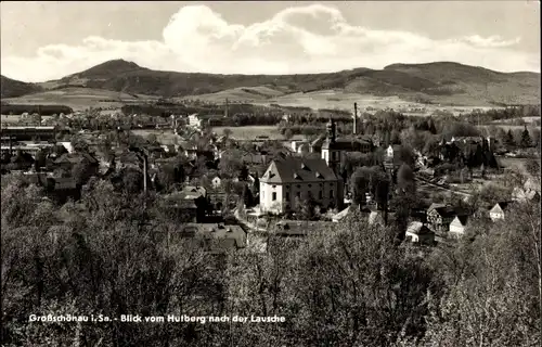 Ak Großschönau in der Oberlausitz Sachsen, Blick vom Hutberg nach der Lausche