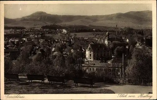 Ak Großschönau in Sachsen, Panorama vom Hutberg